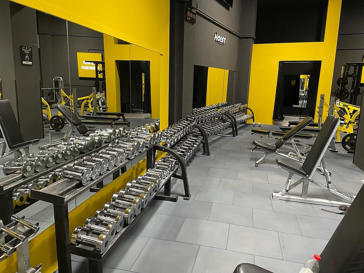 Area manubri della palestra